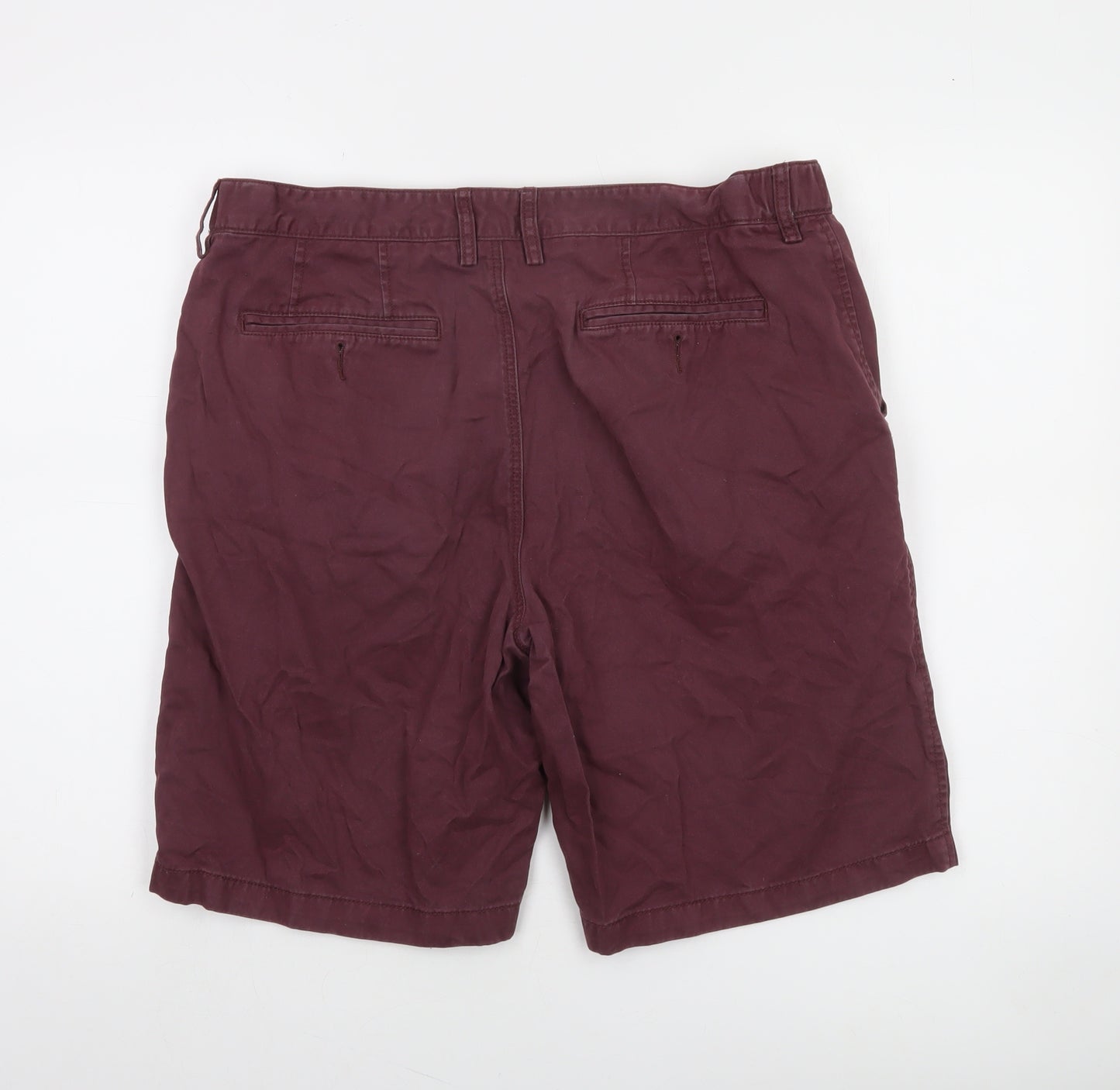 Maine New England Men’s Brown Chino Shorts Size L 35in Cotton Casual
