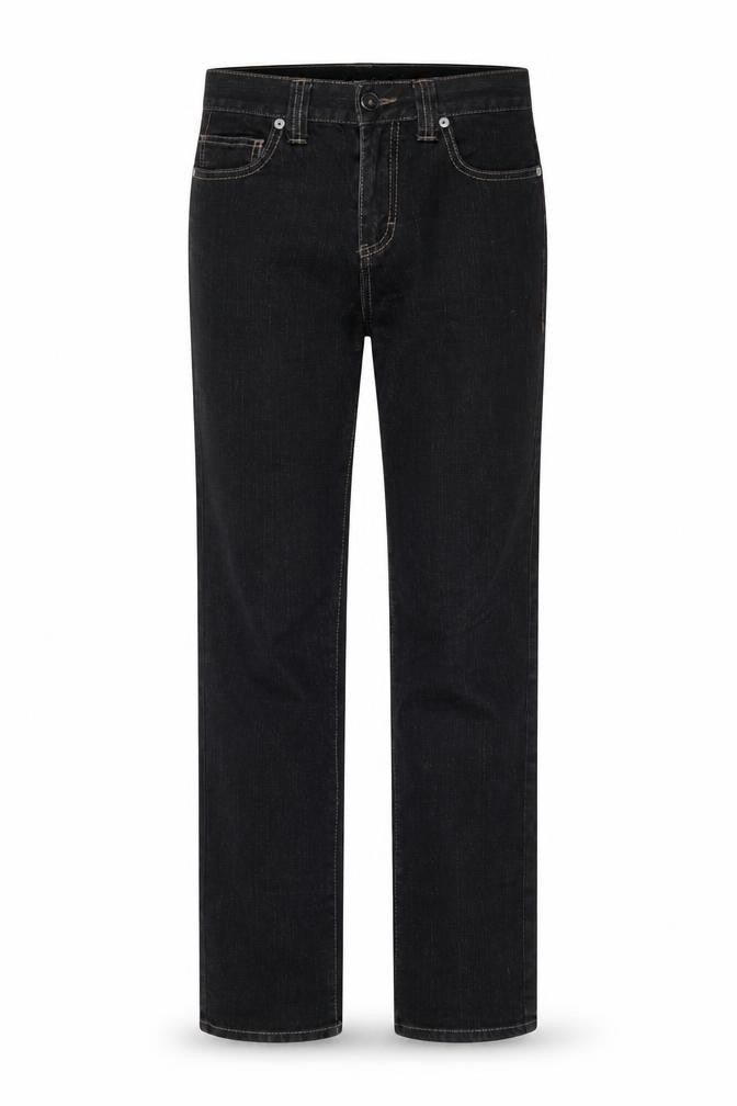 Calvin Klein Womens Black Straight Leg Jeans Size 6 Slim Fit Denim