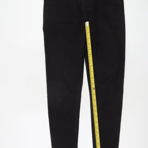 Savida Women’s Black Ankle Zip Skinny Jeans Size 10