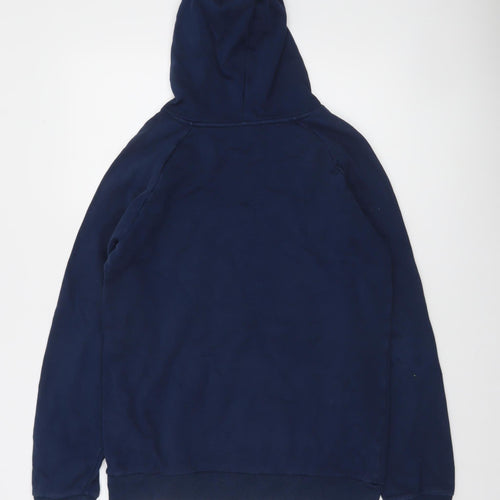 Under Armour Boys Blue Pullover Hoodie YXL Loose Fit Cotton Blend