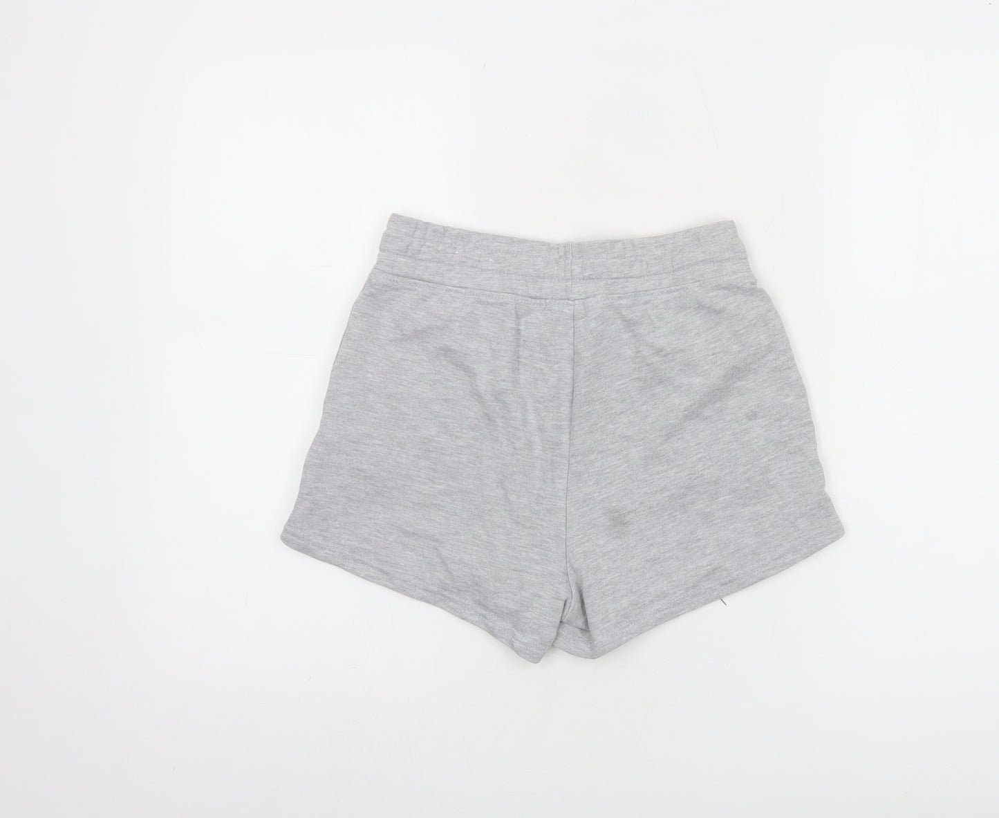 Reflex Womens Grey Sweat Shorts S Casual California Embroidered Activewear