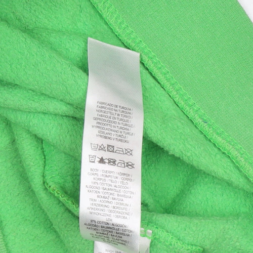 Jinx Boys Green Minecraft Creeper Pullover Hoodie 13-14 Years 100% Cotton
