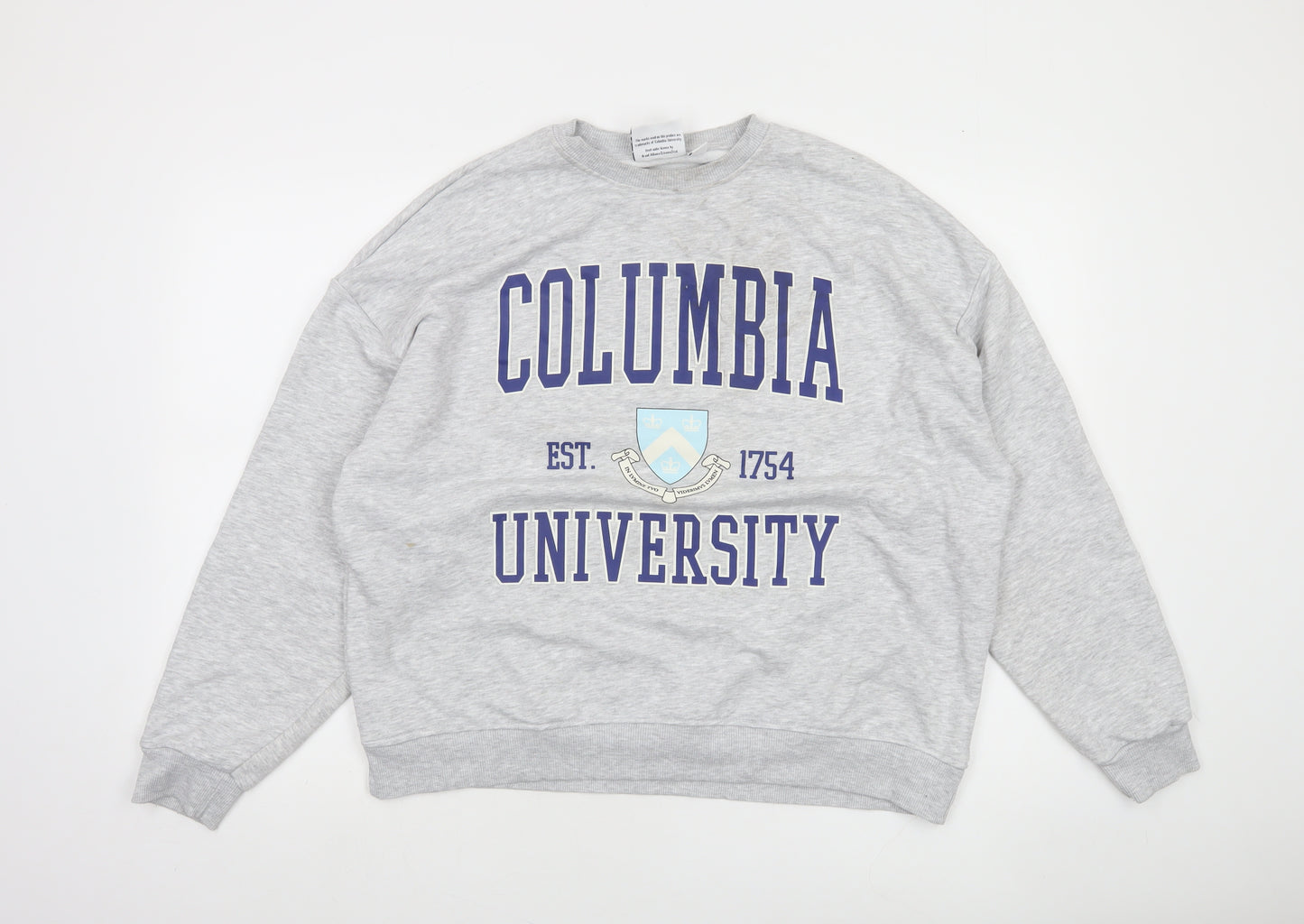 Columbia University Grey Graphic Sweatshirt Women S Crew Neck Pullover