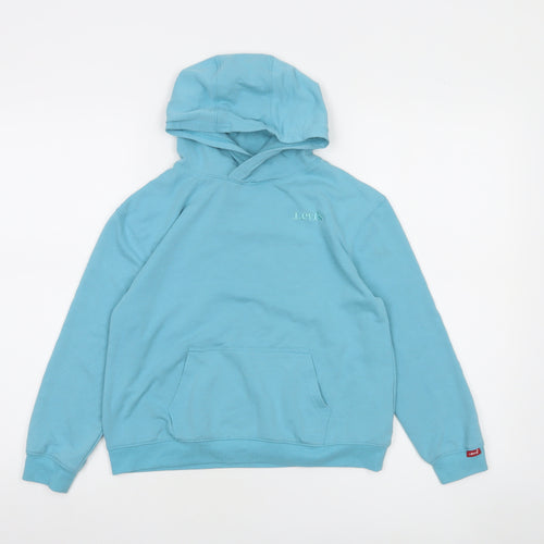 Levi's Boys Blue Pullover Hoodie Size 8 Years Cotton Blend