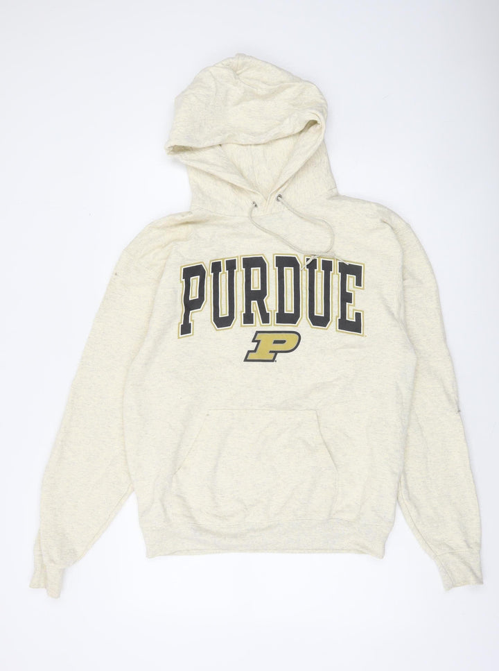 Champion Men's Beige Purdue Pullover Hoodie Size M