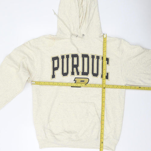 Champion Men's Beige Purdue Pullover Hoodie Size M