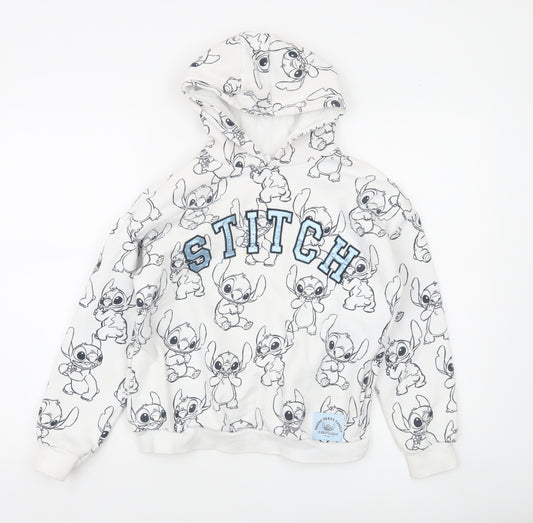 George Girls Ivory Stitch Disney Pullover Hoodie 11-12 Years