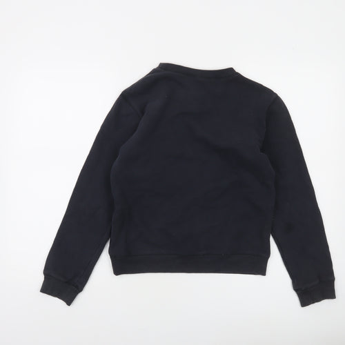 Firetrap Boys Black 11-12 Years Pullover Fleece Sweatshirt