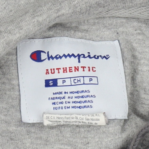 Champion Men’s Grey Pullover Hoodie Size S Regular Fit