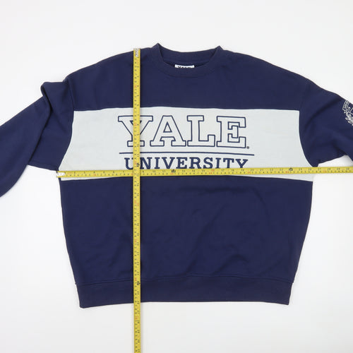 Yale University Women's Navy Blue Crew Neck Pullover Sweatshirt M