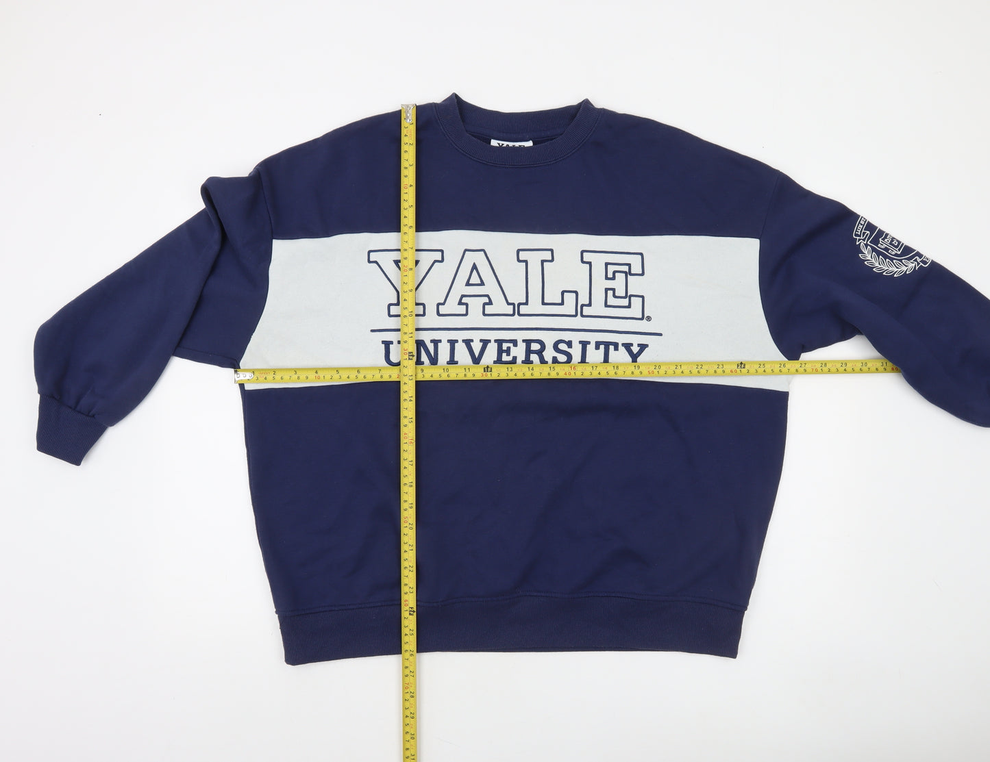 Yale University Women's Navy Blue Crew Neck Pullover Sweatshirt M