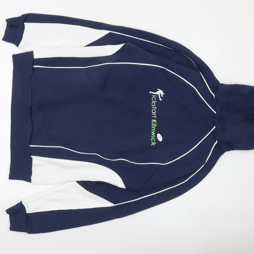 Raging Bull Mens Navy Blue Pullover Hoodie Size M Sportswear