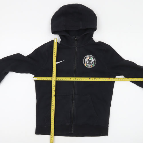 Nike Boys Black Full Zip Hoodie 10-12 Years Football Sportswear