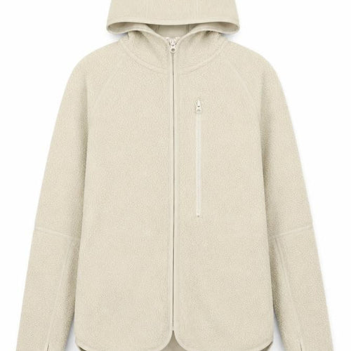 H&M Sport Women’s Beige Full Zip Fleece Hoodie XS