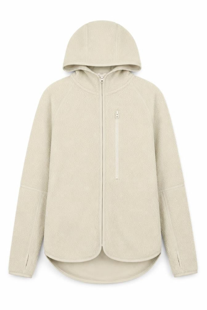H&M Sport Women’s Beige Full Zip Fleece Hoodie XS
