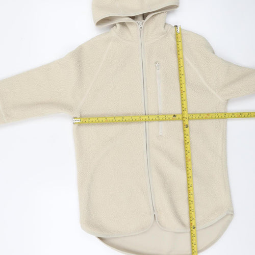 H&M Sport Women’s Beige Full Zip Fleece Hoodie XS