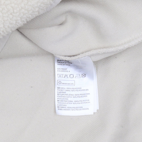 H&M Sport Women’s Beige Full Zip Fleece Hoodie XS