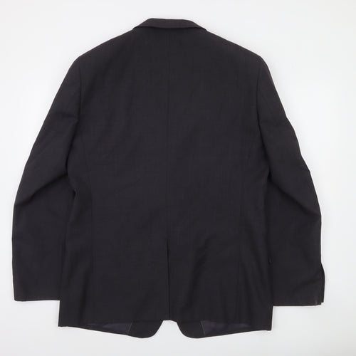 Next Mens Grey Wool Formal Blazer Jacket 44R Regular Fit