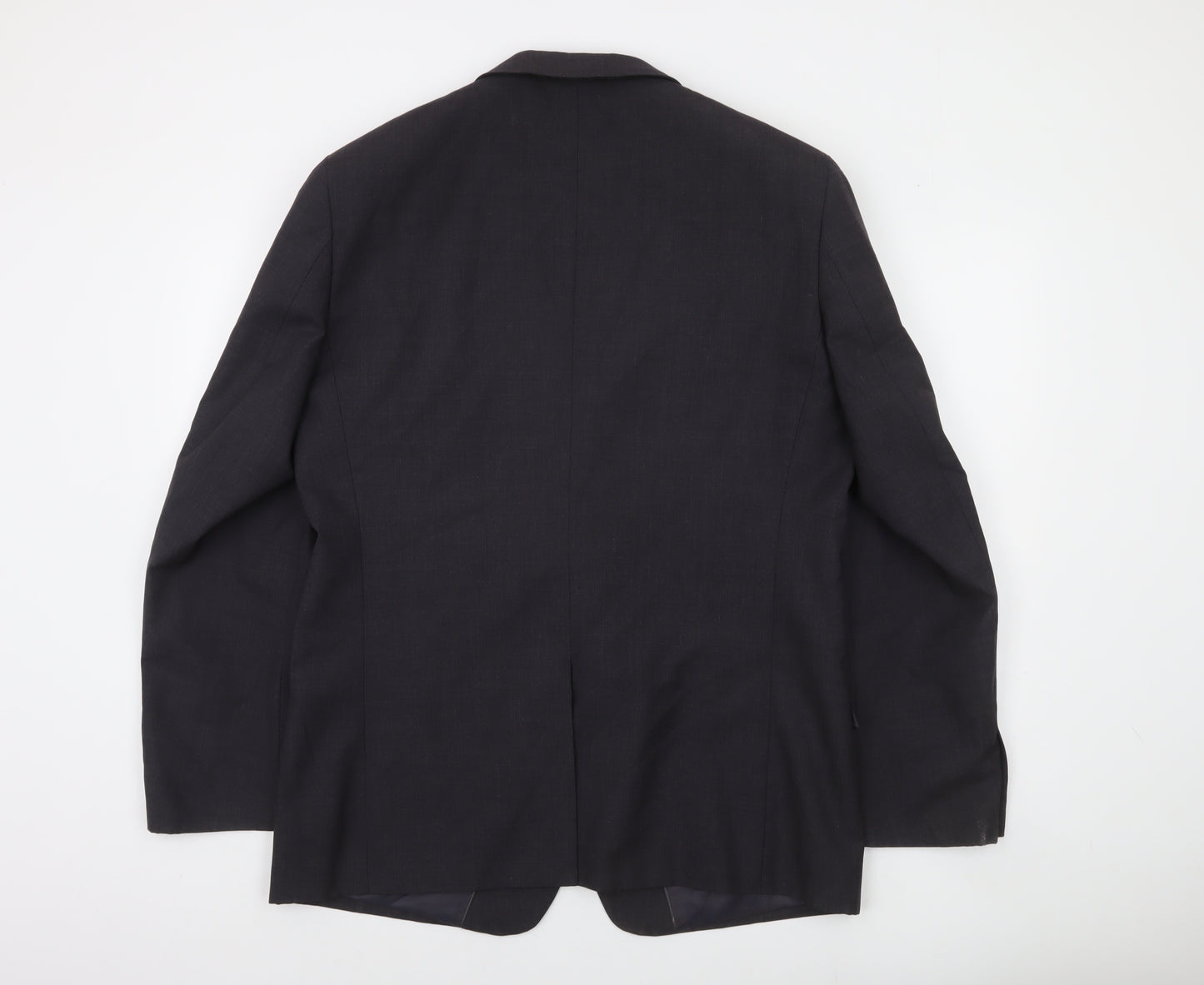 Next Mens Grey Wool Formal Blazer Jacket 44R Regular Fit