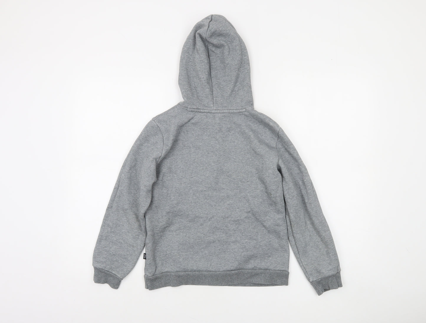 Puma Boys Grey Pullover Hoodie 11-12 Years Regular Fit Cotton Blend