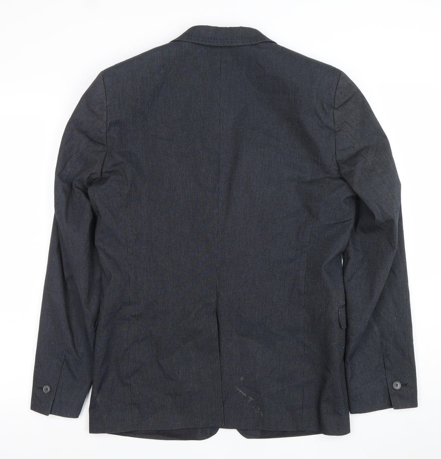 Mexx Mens Grey 36 Regular Single-Breasted Cotton Blend Blazer