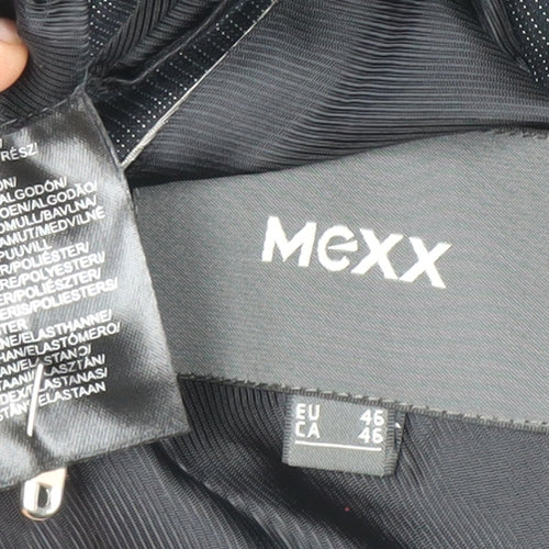 Mexx Mens Grey 36 Regular Single-Breasted Cotton Blend Blazer