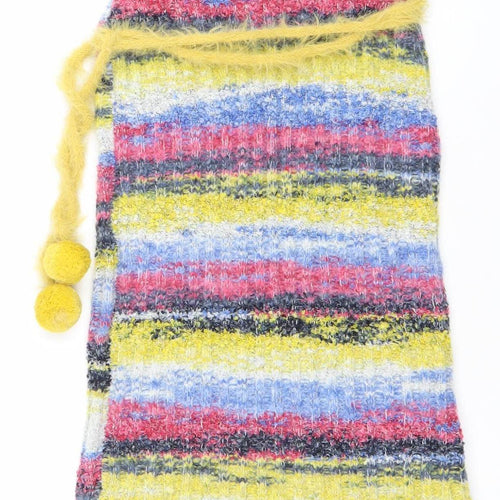 NECYSTUDIO Women’s Multicoloured Strapless Knit Bodycon Dress S