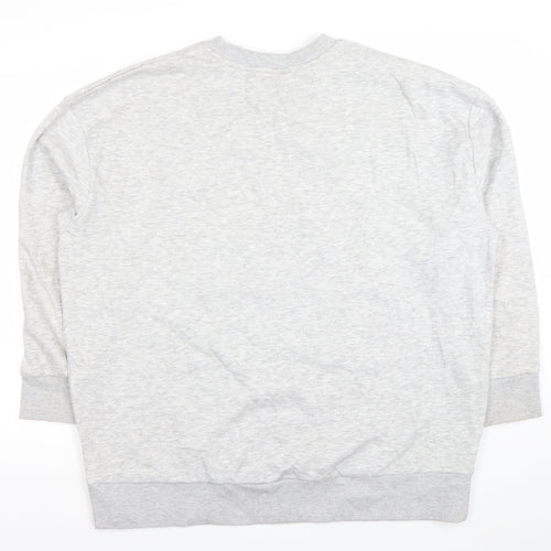 Mickey and Friends Men's Grey Christmas Pullover Sweatshirt Medium