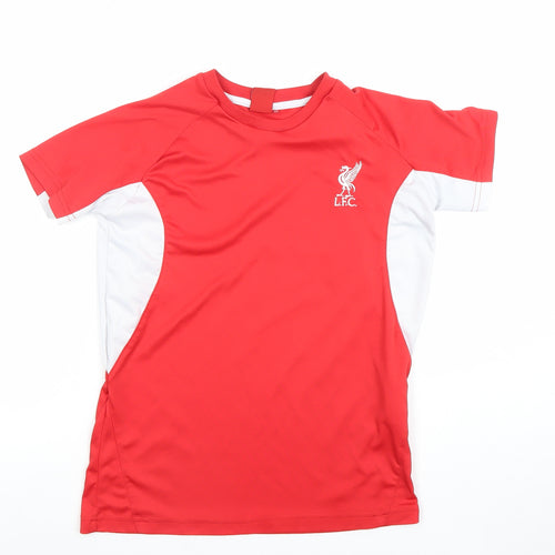 LFC Boys Red Short Sleeve Football Training T-Shirt Size L