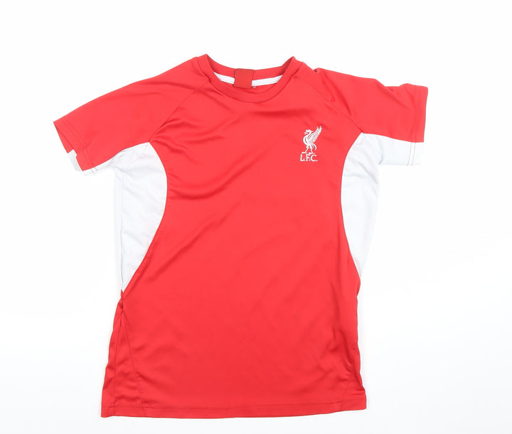 LFC Boys Red Short Sleeve Football Training T-Shirt Size L