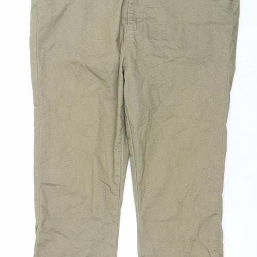 Dunnes Women’s Green Straight Leg Stretch Jeans Size 16 Regular