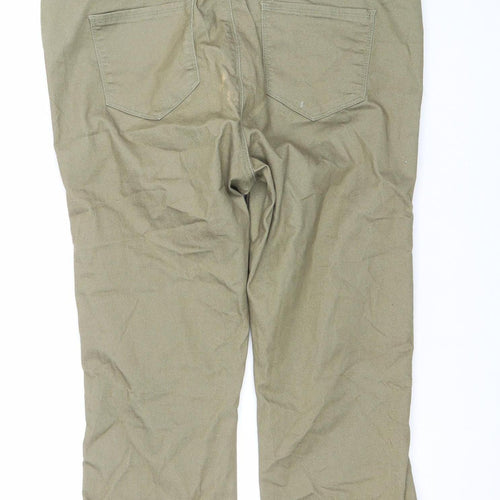 Dunnes Women’s Green Straight Leg Stretch Jeans Size 16 Regular
