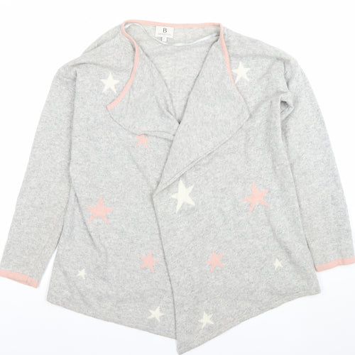 Benedetta.b Women's Grey Star Pattern Long Sleeve Knit Cardigan L