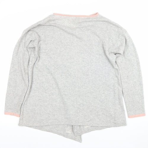 Benedetta.b Women's Grey Star Pattern Long Sleeve Knit Cardigan L