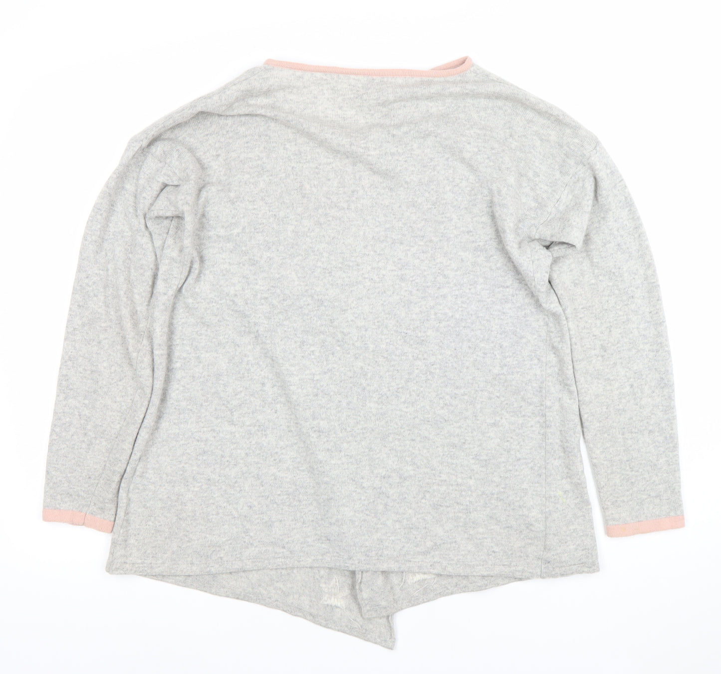 Benedetta.b Women's Grey Star Pattern Long Sleeve Knit Cardigan L