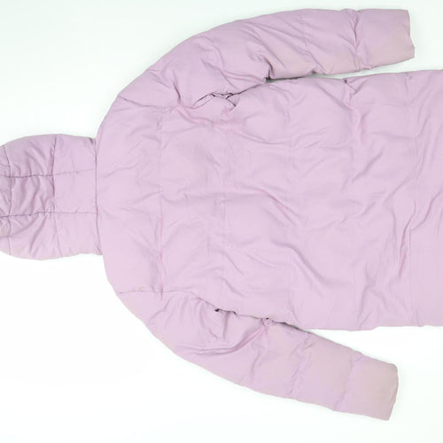 Brave Soul Women’s Pink Hooded Puffer Jacket Size 8