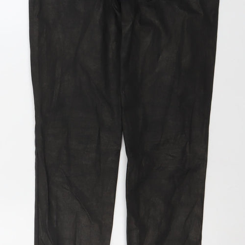 Bershka Women's Black Skinny Jeans Size 8 Slim Fit Zip Detail