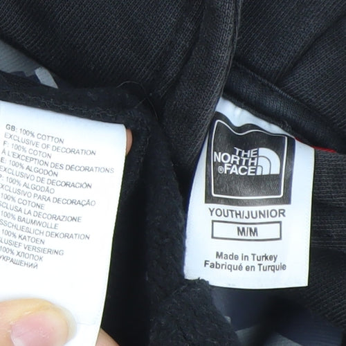 The North Face Boys Black Cotton Pullover Hoodie M Youth