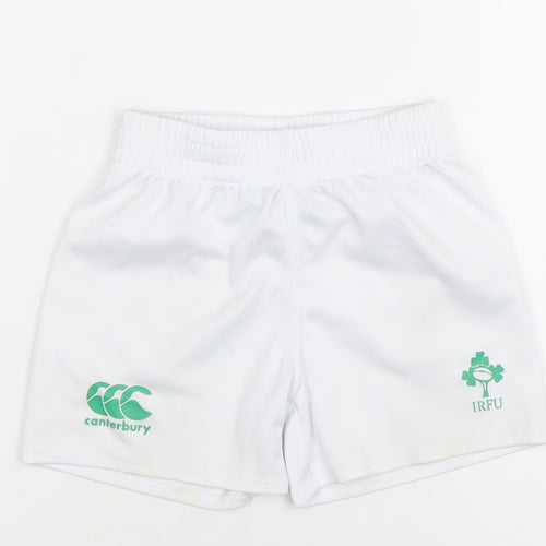Canterbury Boys White Rugby Shorts 3 Years Athletic Activewear