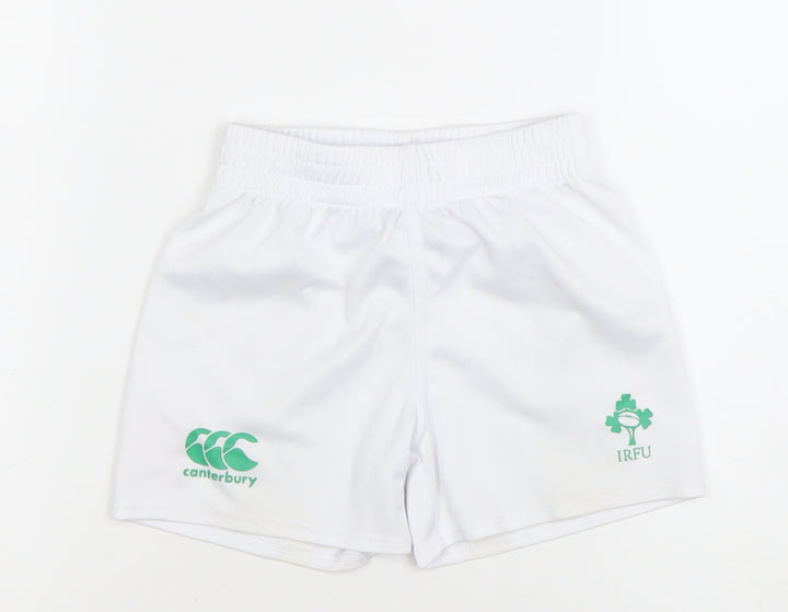 Canterbury Boys White Rugby Shorts 3 Years Athletic Activewear