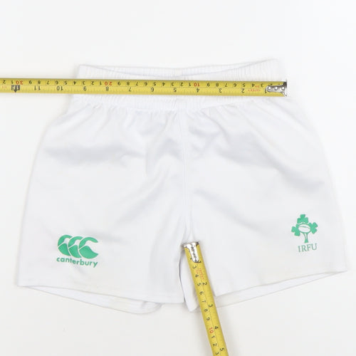 Canterbury Boys White Rugby Shorts 3 Years Athletic Activewear