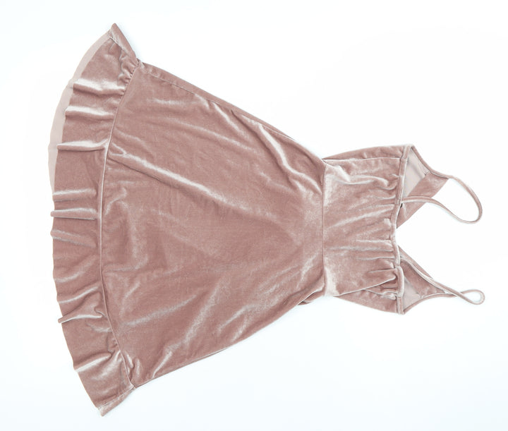 New Look Women’s Pink Velvet Slip Dress Size 6 Partywear