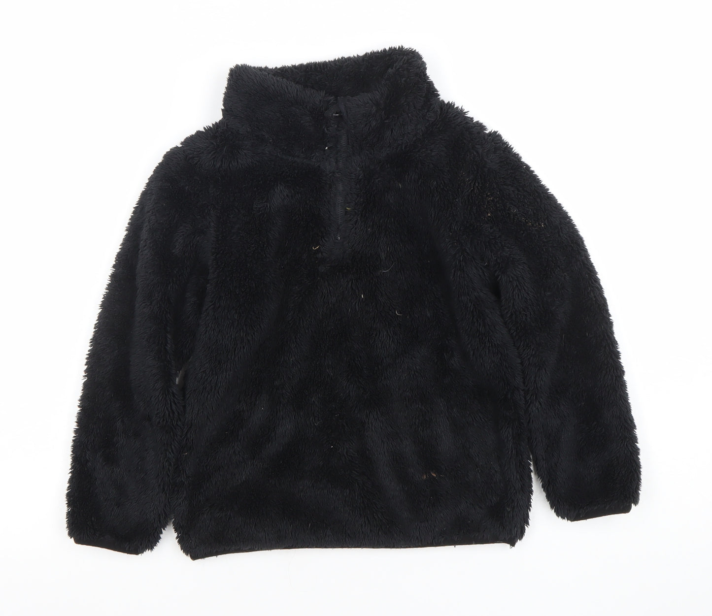 Mountain Warehouse Girls Black Fleece Pullover Hoodie 5-6 Years