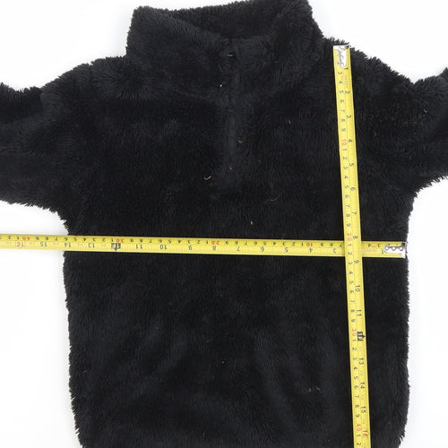 Mountain Warehouse Girls Black Fleece Pullover Hoodie 5-6 Years