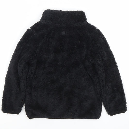 Mountain Warehouse Girls Black Fleece Pullover Hoodie 5-6 Years