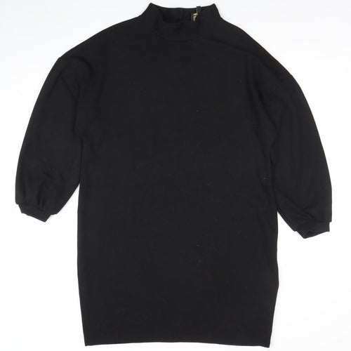 Phase Eight Women Black Size 14 Shift Knee Length Jersey Dress