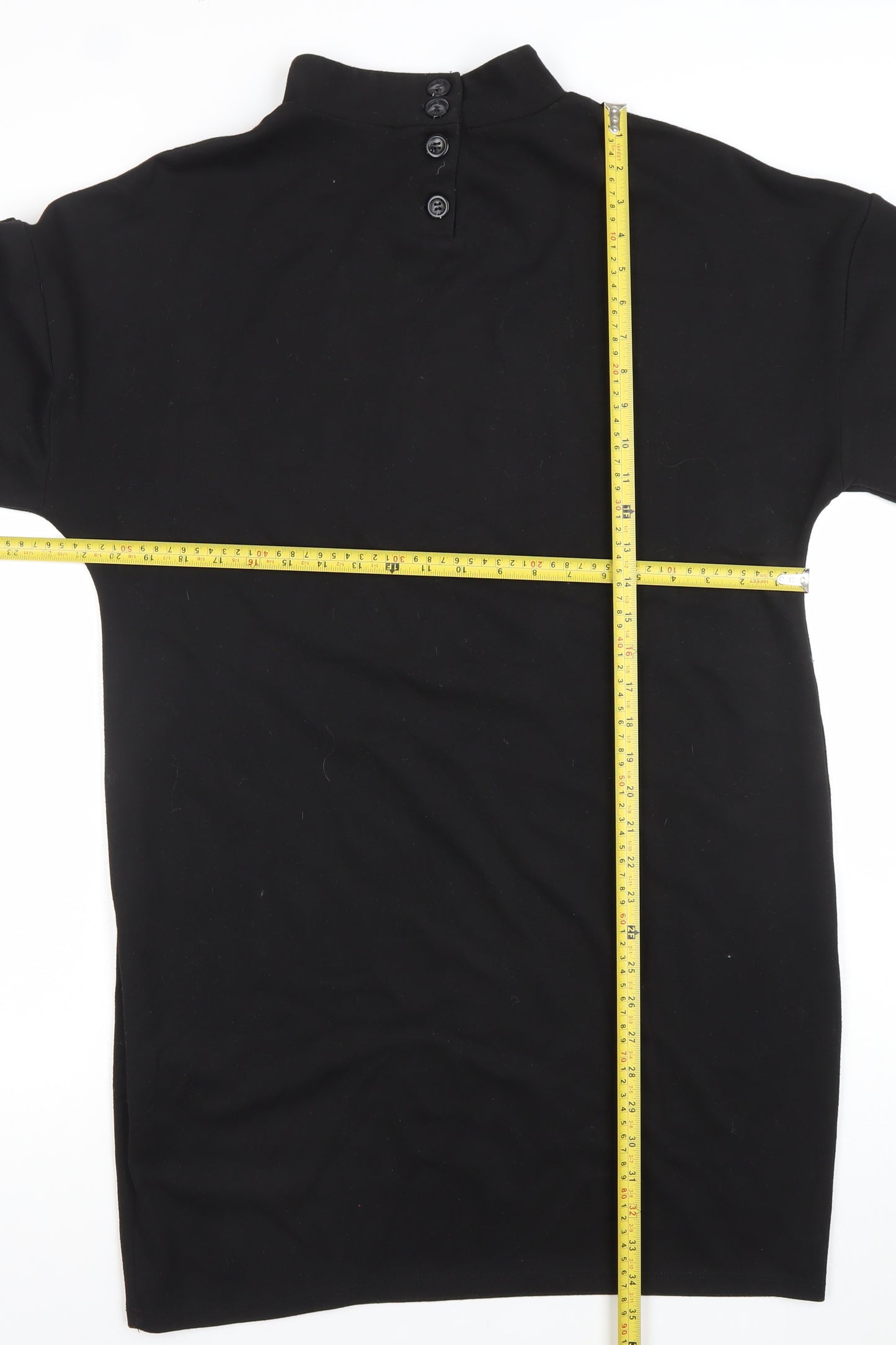 Phase Eight Women Black Size 14 Shift Knee Length Jersey Dress