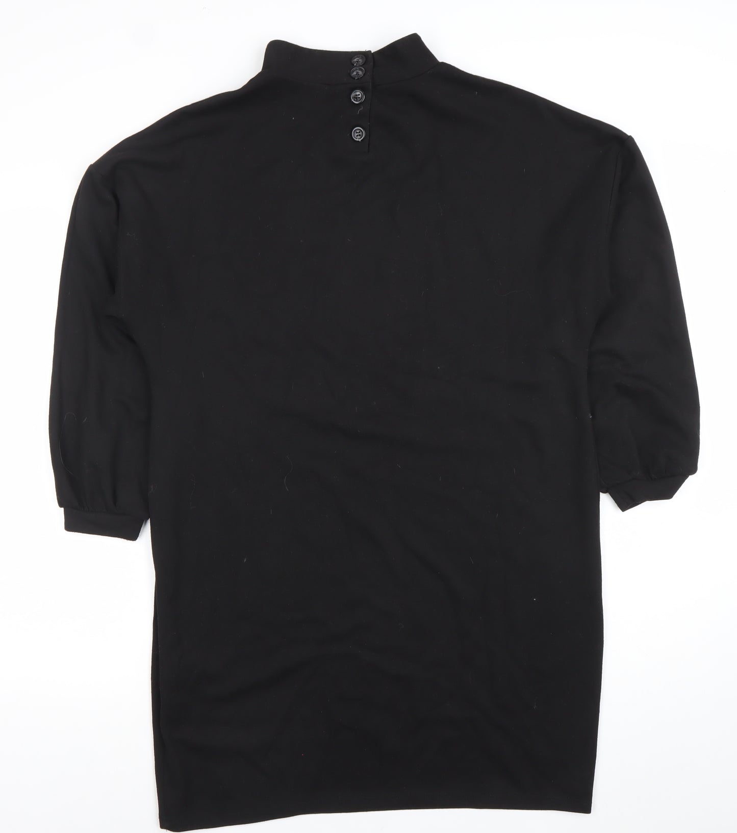 Phase Eight Women Black Size 14 Shift Knee Length Jersey Dress