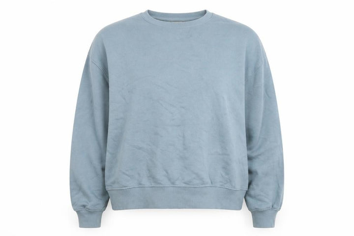 Pull&Bear Women’s Blue Cotton Blend Crew Neck Sweatshirt L