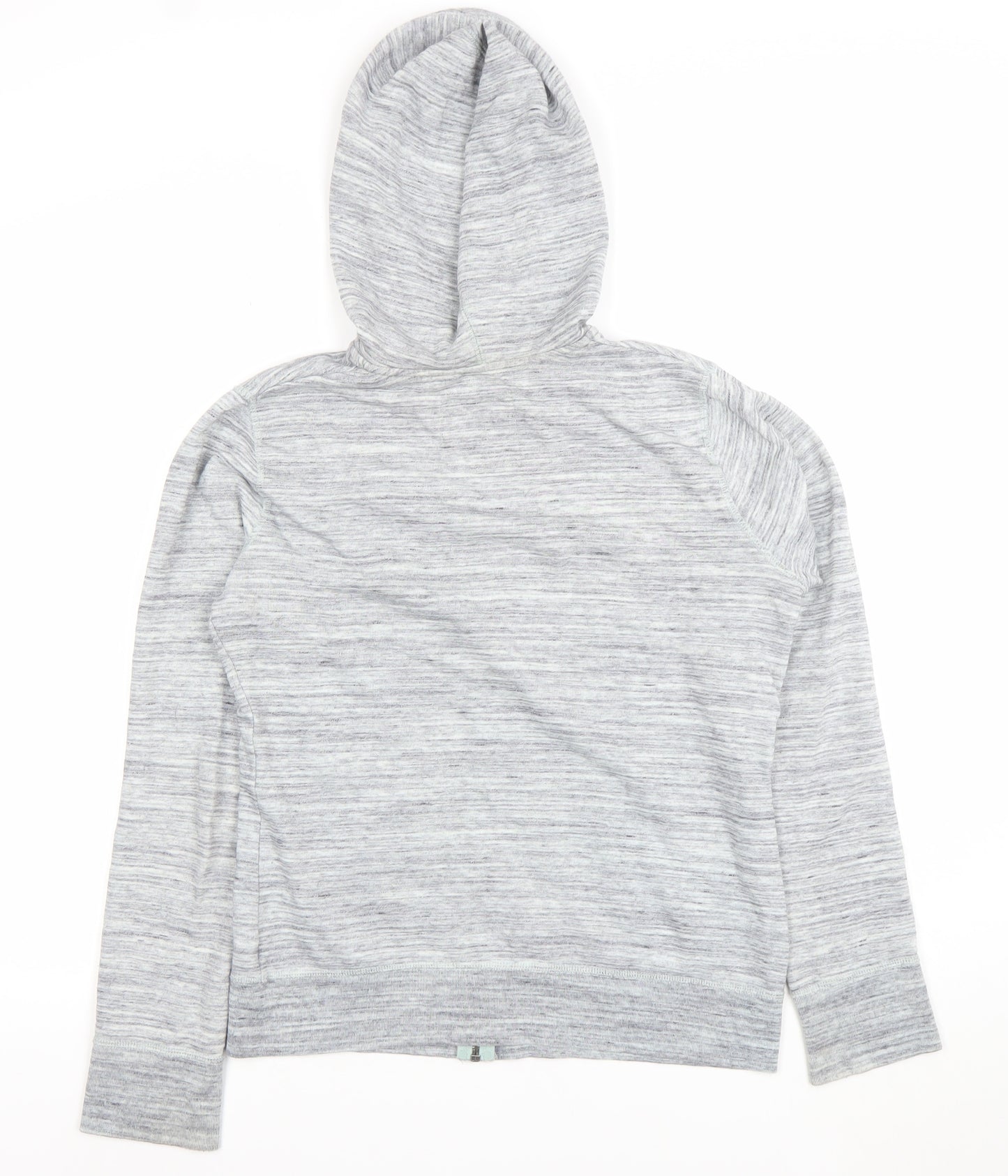 Mossimo Supply Co Women Grey Full Zip Hoodie M Hooded Casual Cotton Blend